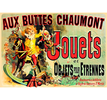 Poster vintage aux buttes chaumont jouets - TenVinilo