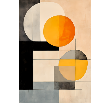 Poster abstracto formas geométricas - TenVinilo