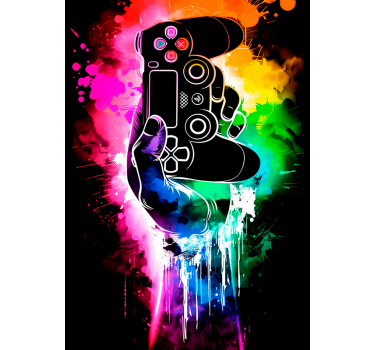 Poster videojuego explosión gamer - TenVinilo