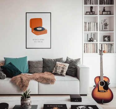 Poster salón letras de canciones - TenVinilo