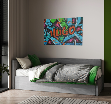 Cartel de graffiti personalizado - TenVinilo