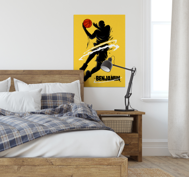 Cartel de jugador de baloncesto - TenVinilo
