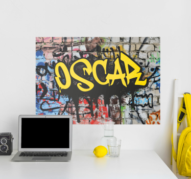 Cartel personalizado de graffiti - TenVinilo