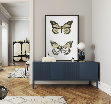 Impresión de cartel de mariposa vintage - TenVinilo
