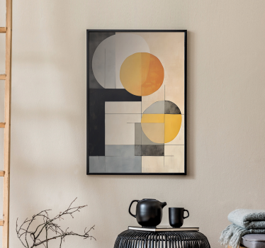 Poster abstracto formas geométricas - TenVinilo