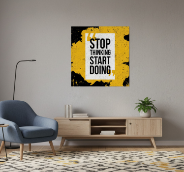 Poster con frases empieza a hacer - TenVinilo