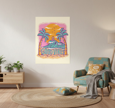 Poster con frases estilo hippie - TenVinilo