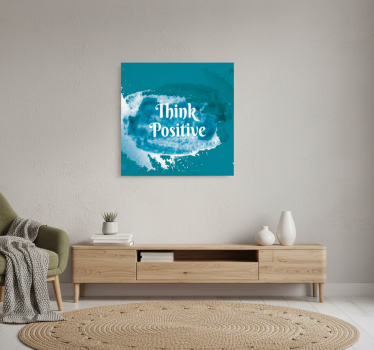 Poster con frases piensa en positivo - TenVinilo