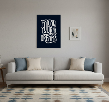 Poster con frases sigue tus sueños - TenVinilo
