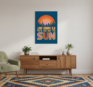 Poster con frases sol vintage - TenVinilo