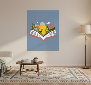 Poster flores libro de apertura - TenVinilo