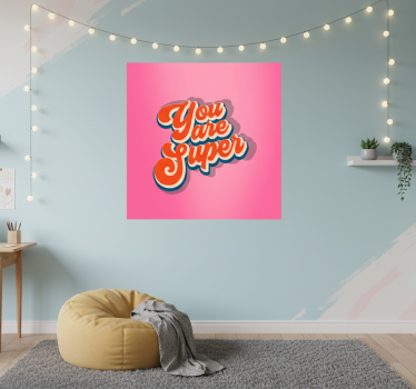 Poster habitación juvenil eres un diseño increíble - TenVinilo