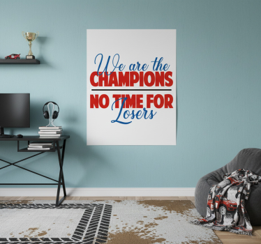 Poster habitación juvenil espíritu de rally de campeones - TenVinilo