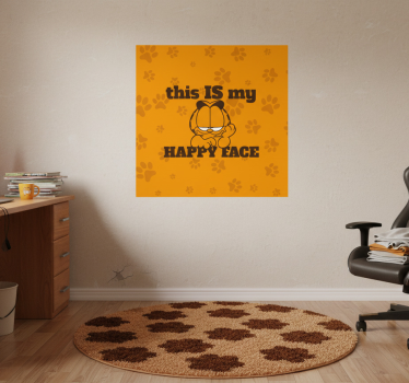 Poster habitación juvenil esta es mi cara feliz - TenVinilo