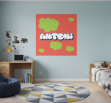 Poster habitación juvenil estilo de letras divertidas - TenVinilo
