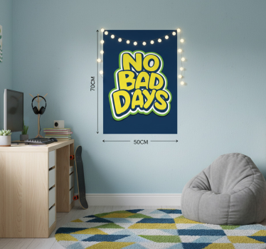 Poster habitación juvenil good vibes only - TenVinilo