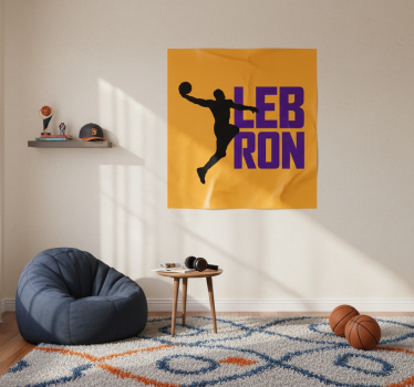 Poster habitación juvenil lebron james baloncesto cool - TenVinilo