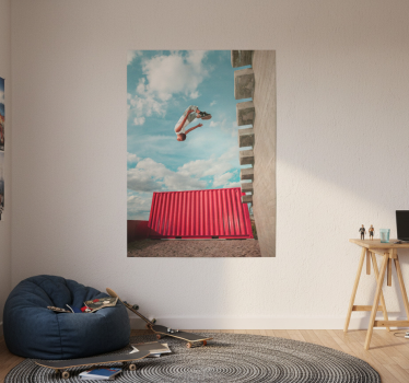 Poster habitación juvenil parkour - TenVinilo