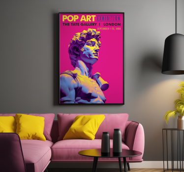 Poster salón exposición de arte pop - TenVinilo