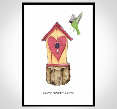 Poster salón hogar dulce hogar - TenVinilo