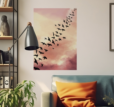 Poster salón pájaros volando - TenVinilo
