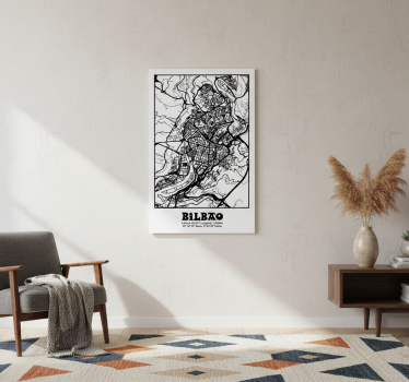 Poster salón bilbao topográfico - TenVinilo