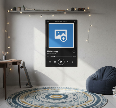 Poster salón canvas de spotify - TenVinilo