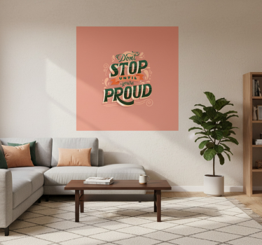 Poster salón cita orgullosa - TenVinilo