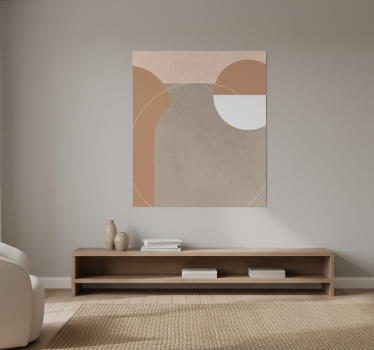 Poster salón estilo geométrico irregular - TenVinilo