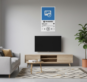 Poster salón canción personalizada de spotify - TenVinilo