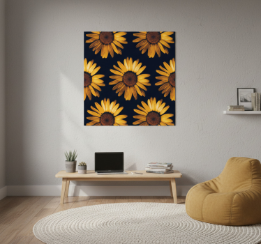 Poster salón girasol amarillo - TenVinilo
