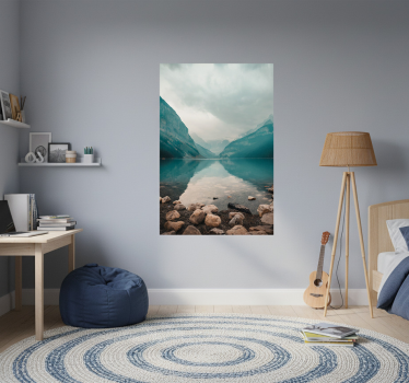 Poster salón paisaje de agua sereno - TenVinilo