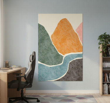 Poster salón pintura moderna abstracta - TenVinilo