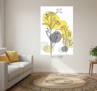 Poster salón plantas pantone - TenVinilo