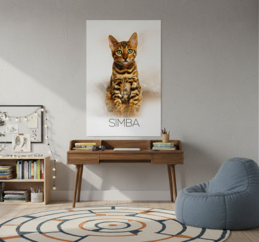 Poster salón retrato de mascota - TenVinilo