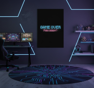 Poster videojuego fin de juego vuelve a jugar - TenVinilo