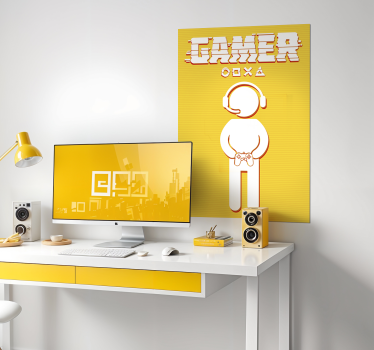 Poster videojuego icono del jugador - TenVinilo
