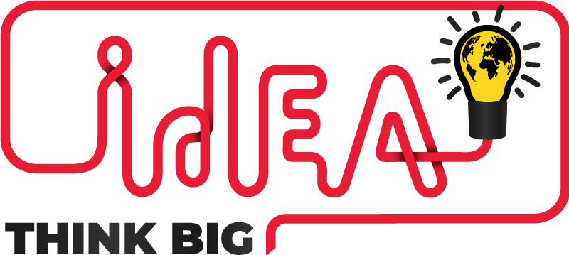 Poster oficina bombilla piensa en grande - TenVinilo