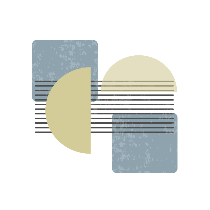 Poster salón arte contemporáneo diseño moderno - TenVinilo