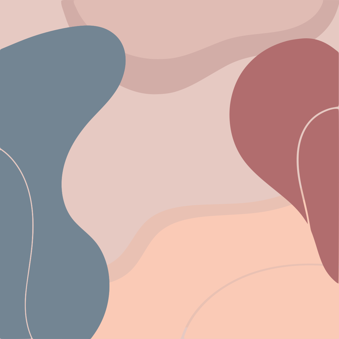 Poster salón colores suaves de arte mural - TenVinilo