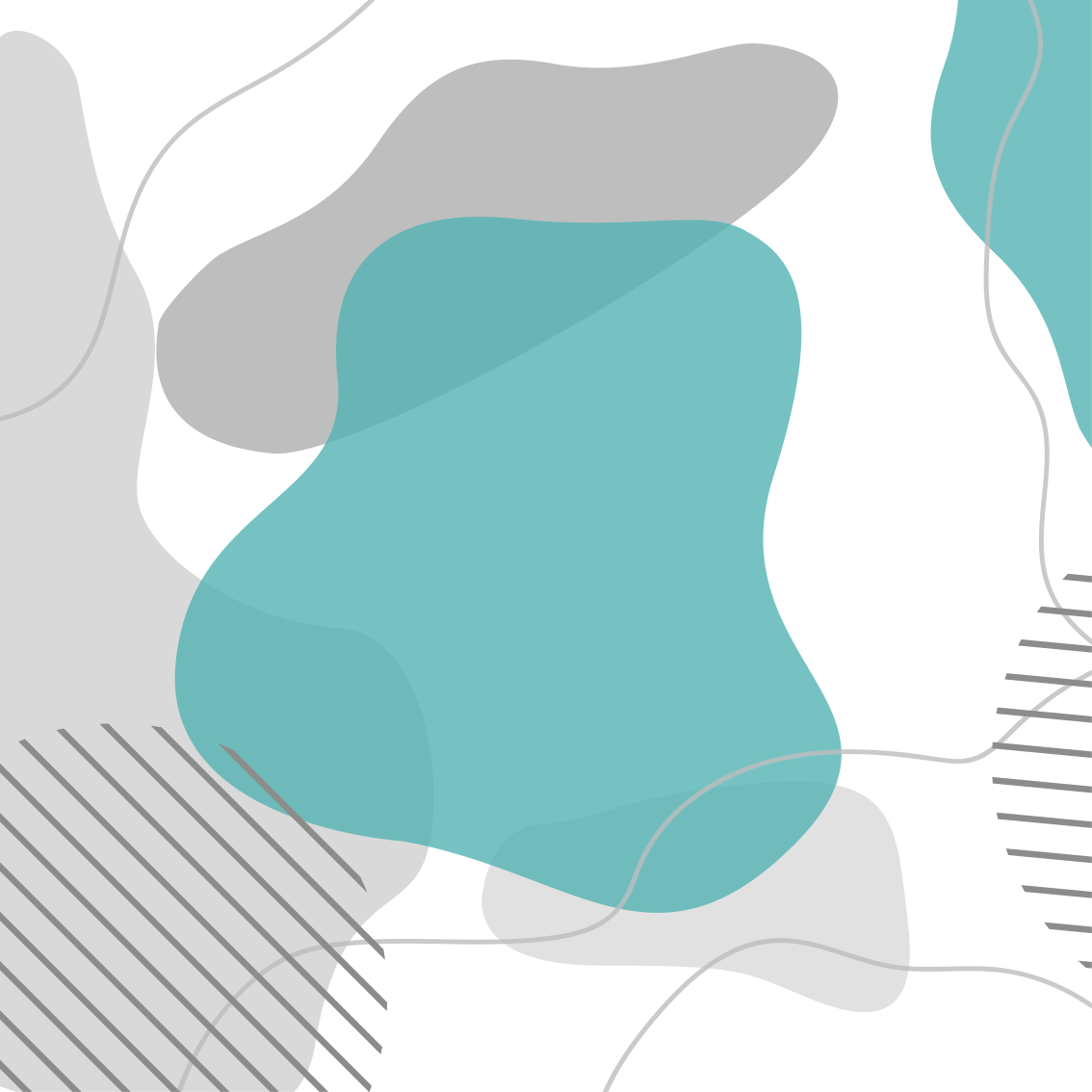 Poster salón formas de arte en azul y verde - TenVinilo