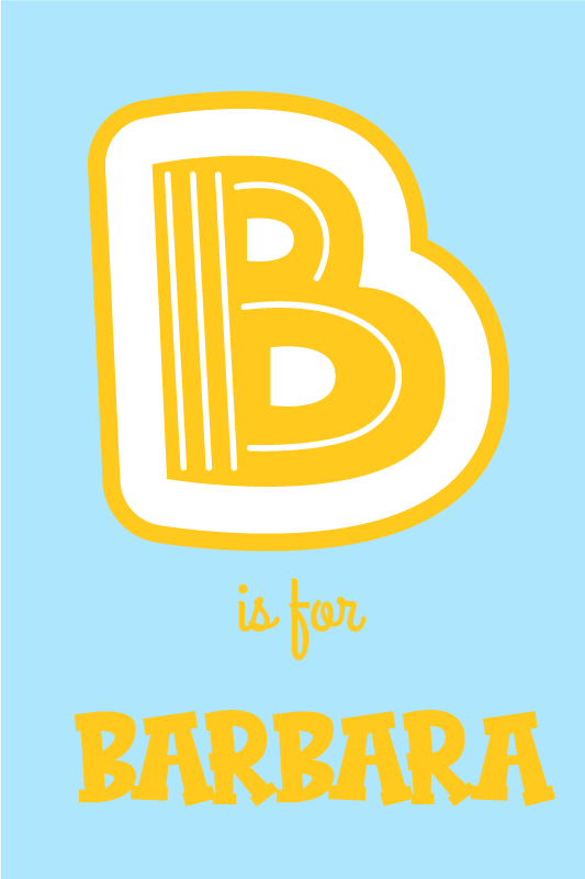 Poster habitación juvenil personalización alfabética - TenVinilo