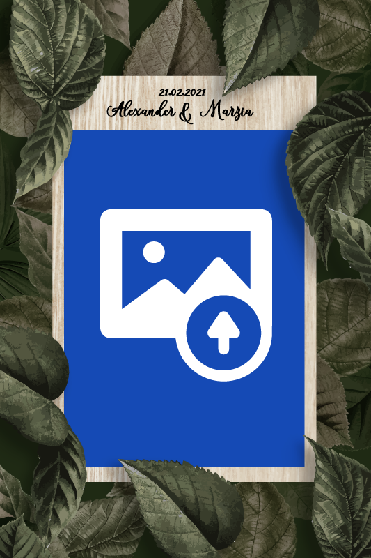 Poster de eventos manos y ramo de novia - TenVinilo