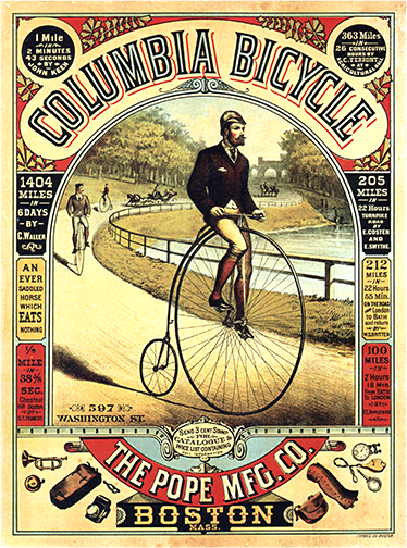 Poster ciclismo vinilo poster vintage bicicletas - TenVinilo