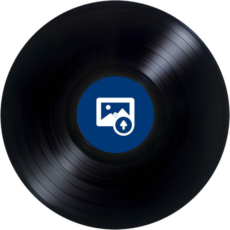 Poster musicales adhesivos de discos vinilo personalizados - TenVinilo