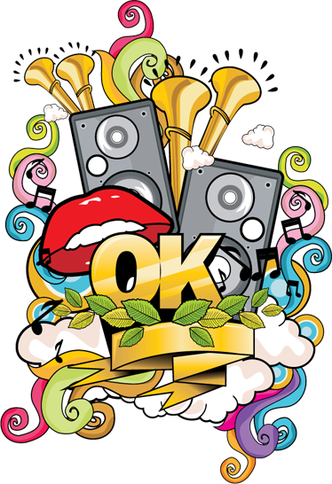 Poster musicales vinilo decorativo graffiti musical - TenVinilo