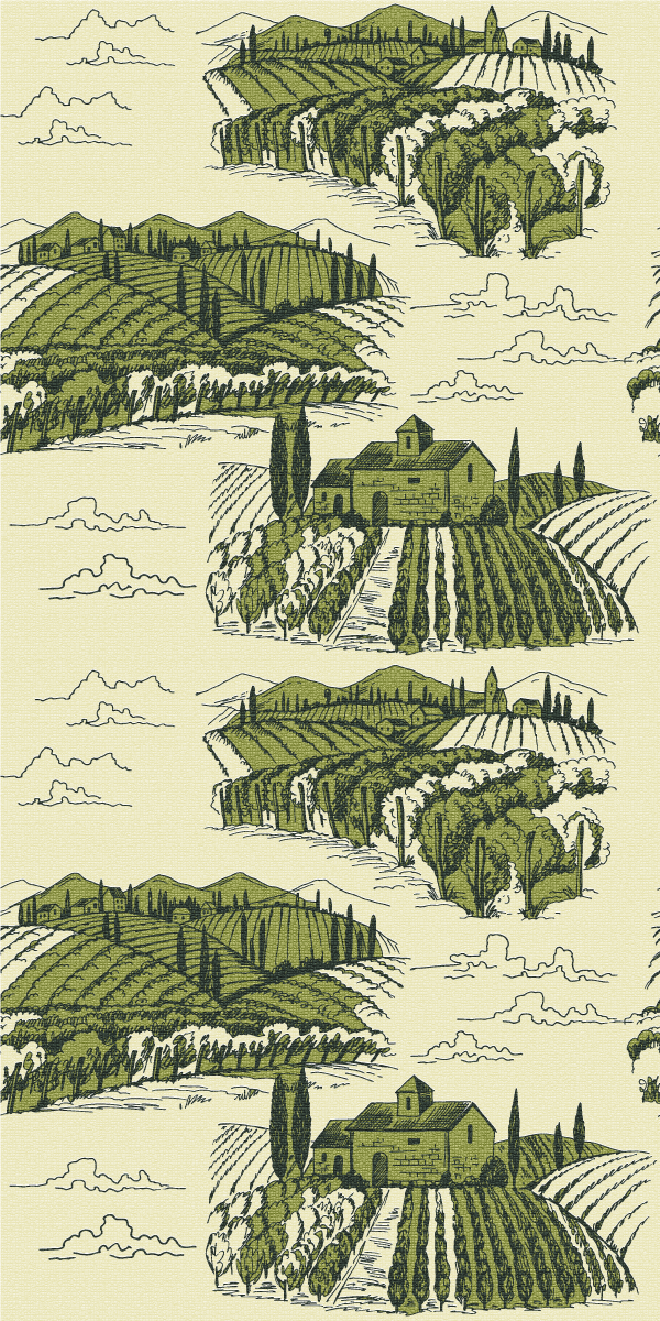 Poster vintage paisaje rural - TenVinilo