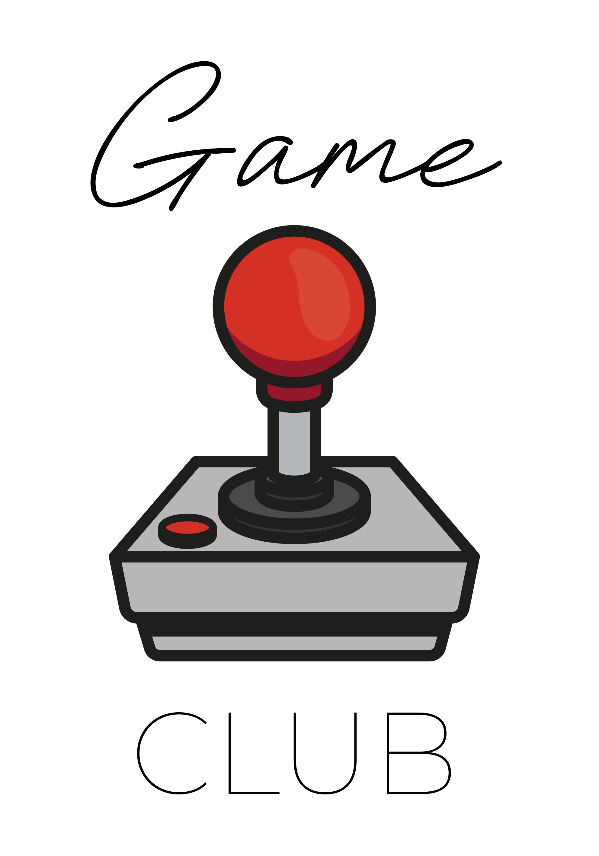 Poster videojuego club de juegos - TenVinilo