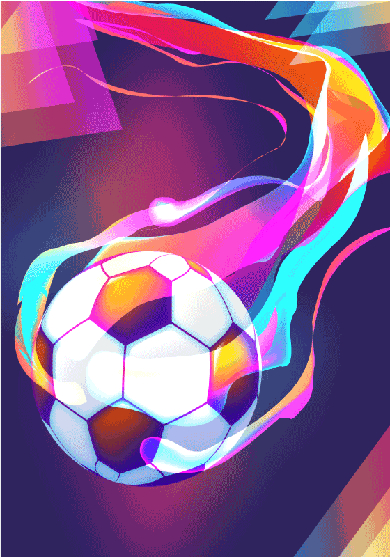Poster fútbol y voetbal decorativo para tu hogar - TenVinilo