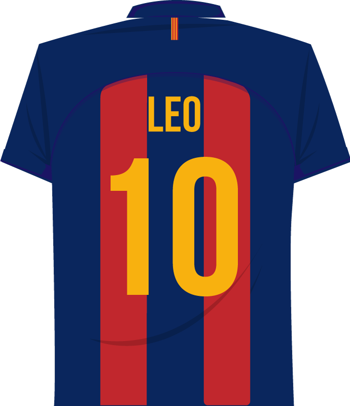 Poster fútbol vinilo de pared messi - TenVinilo
